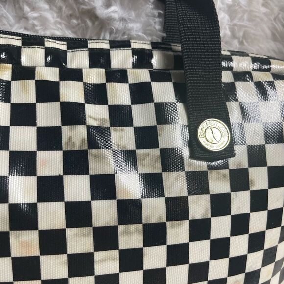 Betsey Johnson Laptop Case padded Protection Synthetic Black &White Checked - Picture 13 of 13